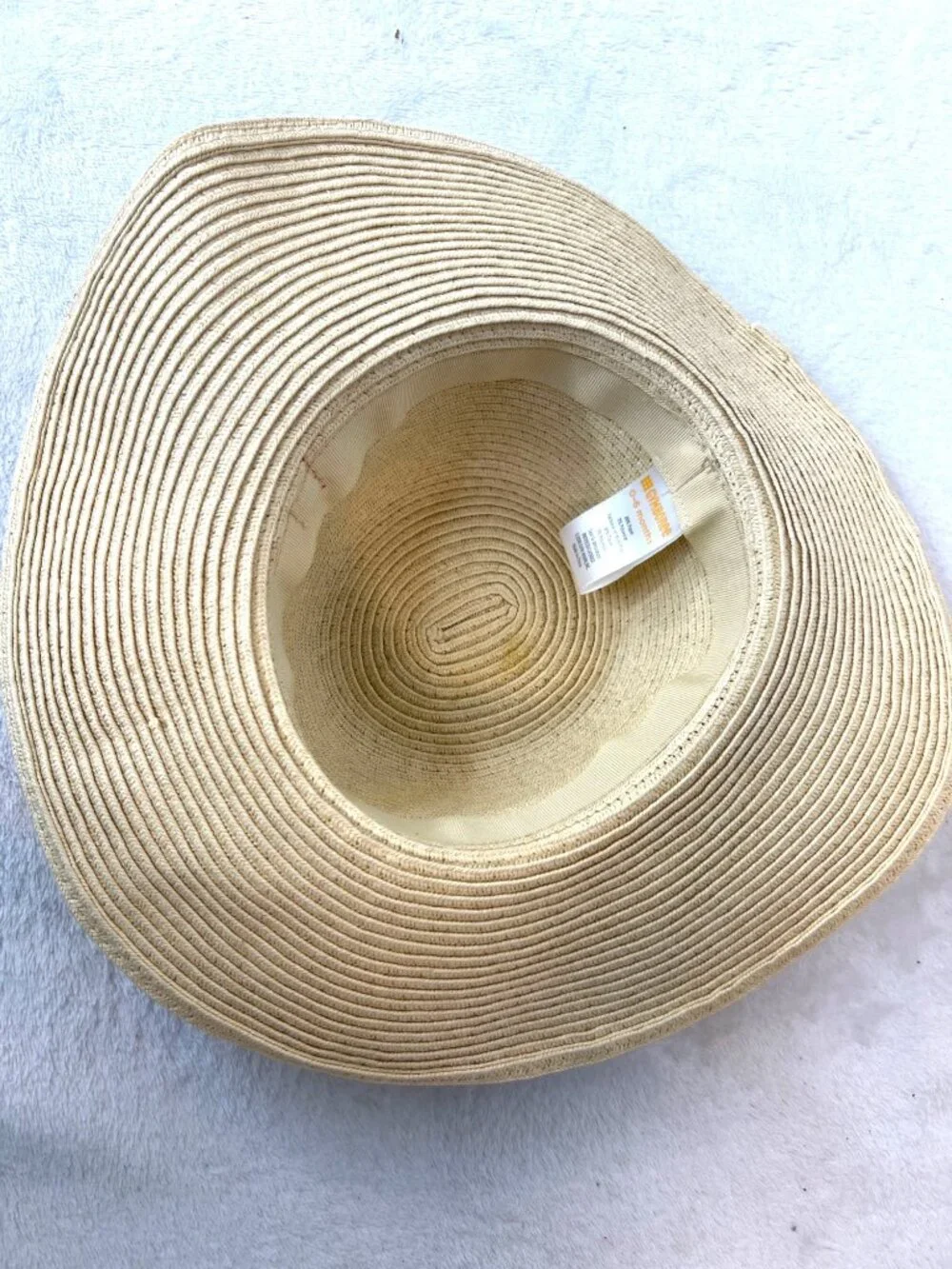 Gymboree 0-6 Months Large Brim Sunhat Bright Pink Bow/Band Baby Girl Summer Beac